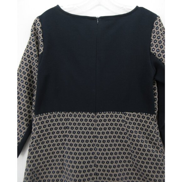 Max Mara Weekend Dress Medium Shift Jacquard Floral Career Zip Up - Picture 7 of 10